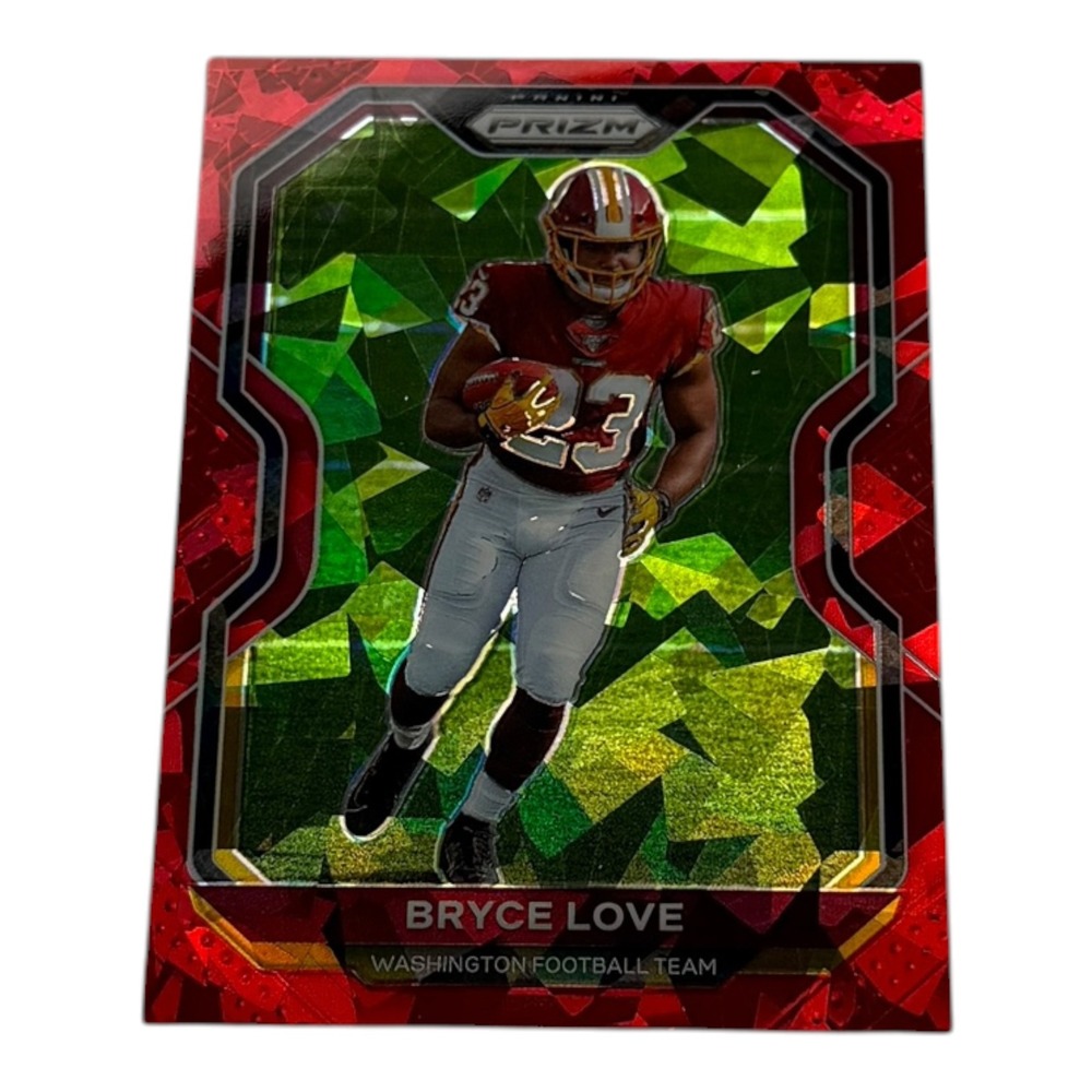 2020 Panini Prizm Bryce Love Red Ice Prizm #180 Washington Football Team RB‎